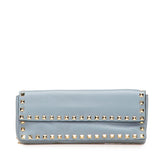 ヴァレンティノ ロックスタッズ クラッチバッグ ブルー レザー レディース VALENTINO 【中古】